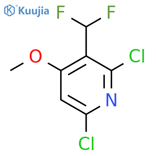 2,6-Dichloro-3-(difluoromethyl)-4-methoxypyridine structure