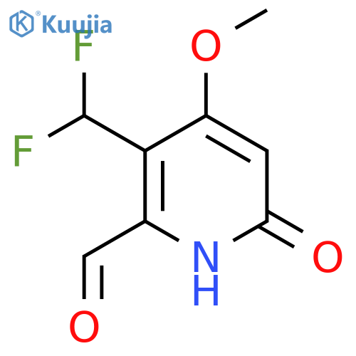 3-(Difluoromethyl)-6-hydroxy-4-methoxypyridine-2-carboxaldehyde structure
