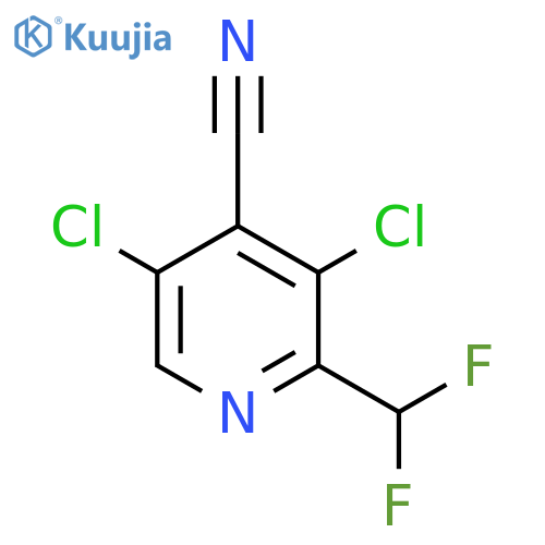 4-Cyano-3,5-dichloro-2-(difluoromethyl)pyridine structure