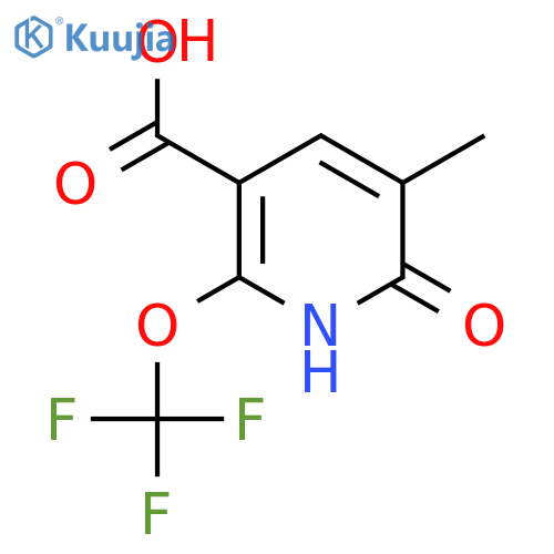 2-Hydroxy-3-methyl-6-(trifluoromethoxy)pyridine-5-carboxylic acid structure