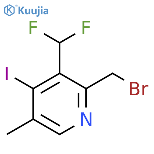 2-(Bromomethyl)-3-(difluoromethyl)-4-iodo-5-methylpyridine structure