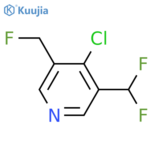 4-Chloro-3-(difluoromethyl)-5-(fluoromethyl)pyridine structure