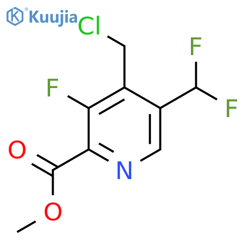 Methyl 4-(chloromethyl)-5-(difluoromethyl)-3-fluoropyridine-2-carboxylate structure