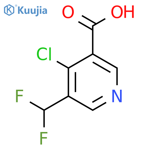 4-Chloro-3-(difluoromethyl)pyridine-5-carboxylic acid structure