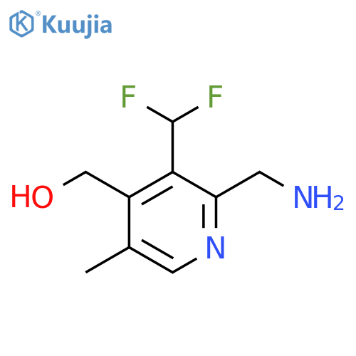 2-(Aminomethyl)-3-(difluoromethyl)-5-methylpyridine-4-methanol structure
