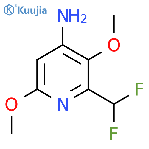 4-Amino-2-(difluoromethyl)-3,6-dimethoxypyridine structure