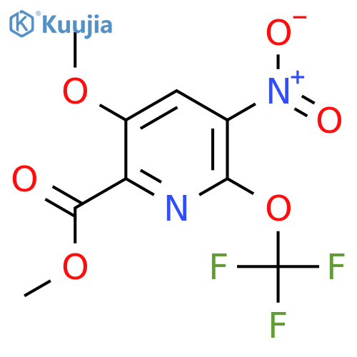 Methyl 3-methoxy-5-nitro-6-(trifluoromethoxy)pyridine-2-carboxylate structure