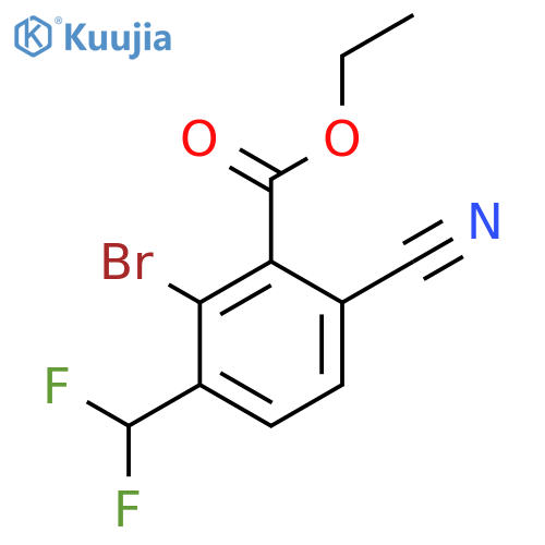 Ethyl 2-bromo-6-cyano-3-(difluoromethyl)benzoate structure