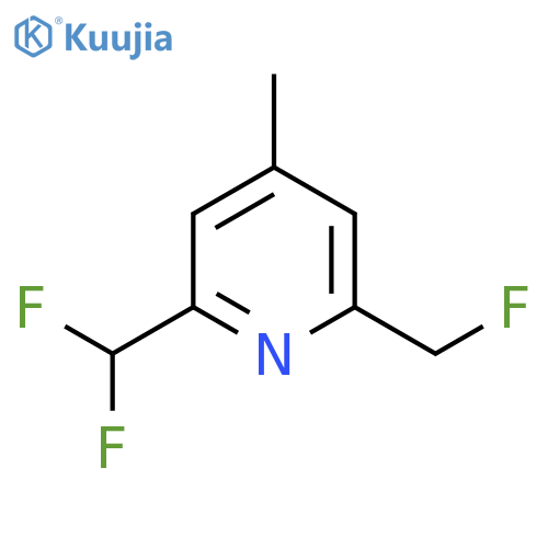 2-(Difluoromethyl)-6-(fluoromethyl)-4-methylpyridine structure