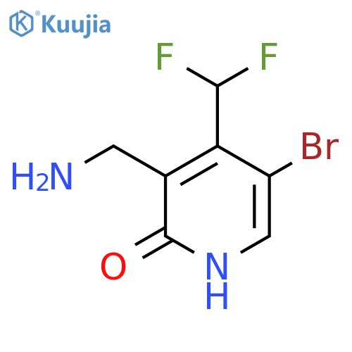 3-(Aminomethyl)-5-bromo-4-(difluoromethyl)-2-hydroxypyridine structure