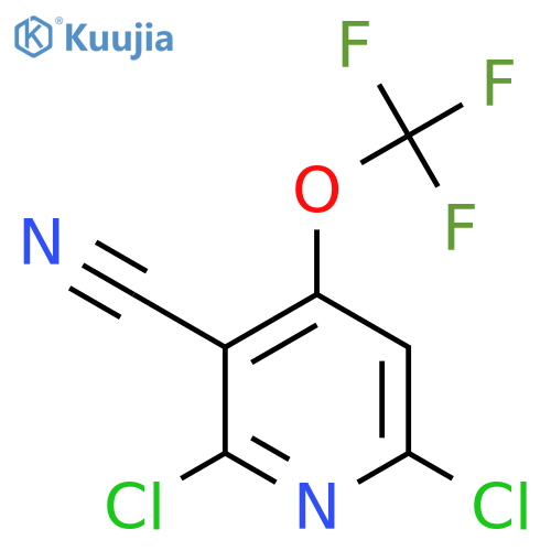 3-Cyano-2,6-dichloro-4-(trifluoromethoxy)pyridine structure