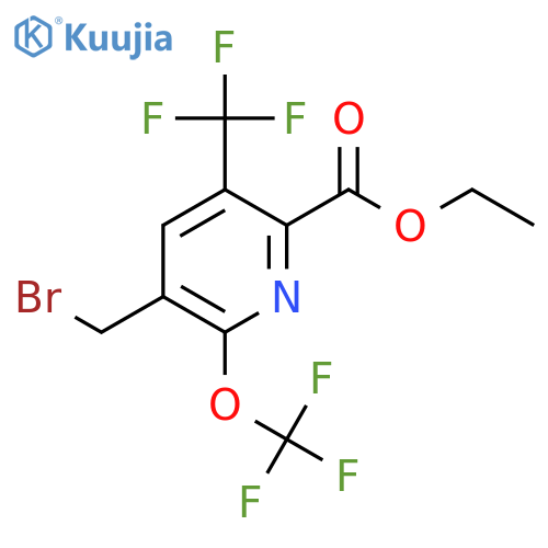 Ethyl 3-(bromomethyl)-2-(trifluoromethoxy)-5-(trifluoromethyl)pyridine-6-carboxylate structure