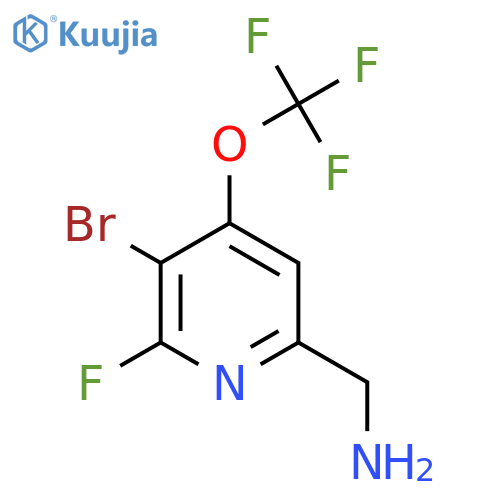6-(Aminomethyl)-3-bromo-2-fluoro-4-(trifluoromethoxy)pyridine structure