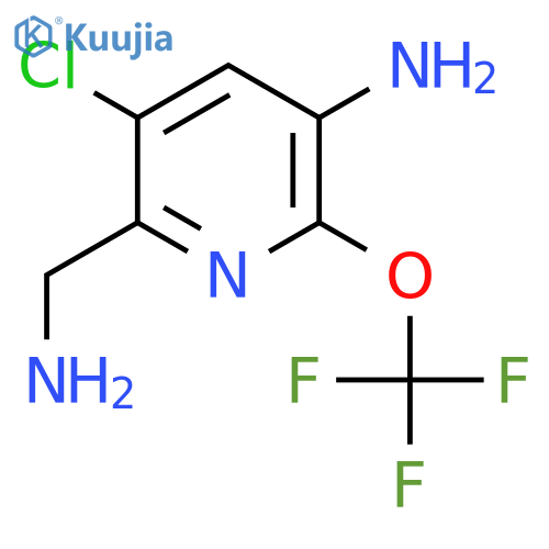 5-Amino-2-(aminomethyl)-3-chloro-6-(trifluoromethoxy)pyridine structure