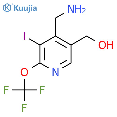 4-(Aminomethyl)-3-iodo-2-(trifluoromethoxy)pyridine-5-methanol structure