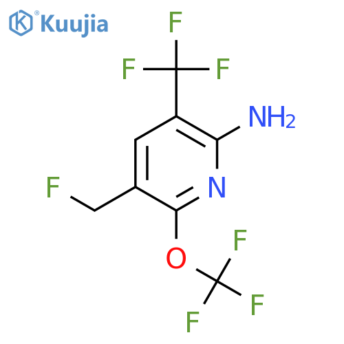 2-Amino-5-(fluoromethyl)-6-(trifluoromethoxy)-3-(trifluoromethyl)pyridine structure