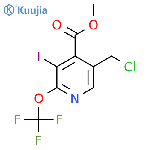 Methyl 5-(chloromethyl)-3-iodo-2-(trifluoromethoxy)pyridine-4-carboxylate structure