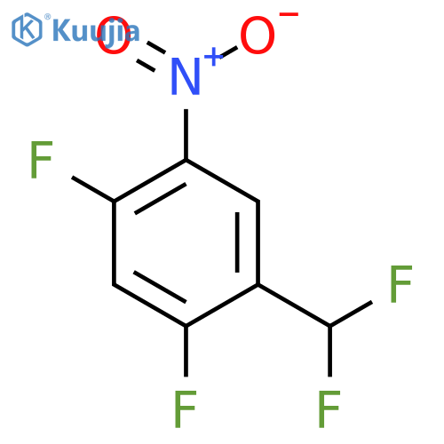 2,4-Difluoro-5-nitrobenzodifluoride structure