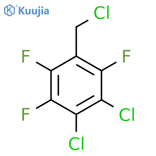 3,4-Dichloro-2,5,6-trifluorobenzyl chloride structure