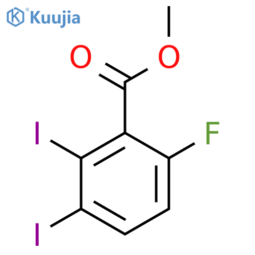 Methyl 2,3-diiodo-6-fluorobenzoate structure