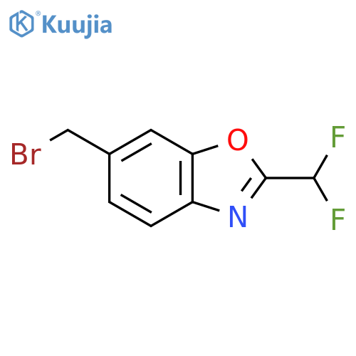 6-(Bromomethyl)-2-(difluoromethyl)benzo[d]oxazole structure