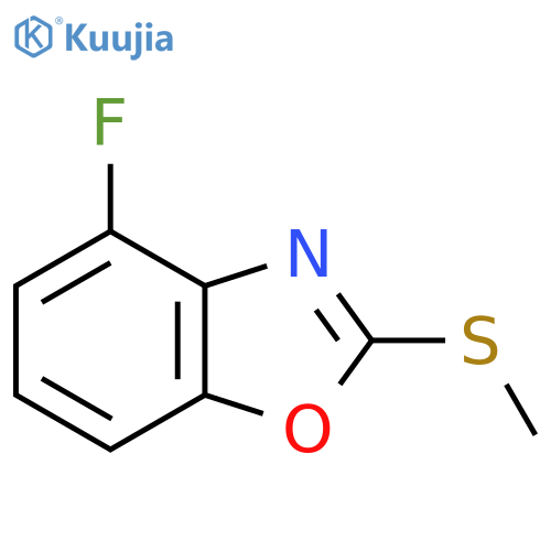 4-Fluoro-2-(methylthio)benzo[d]oxazole structure