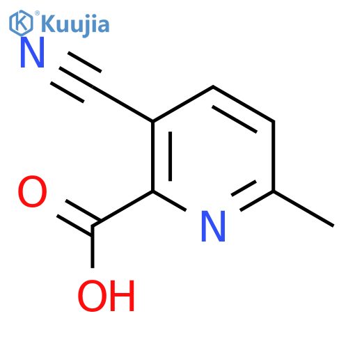 3-Cyano-6-methylpicolinic acid structure