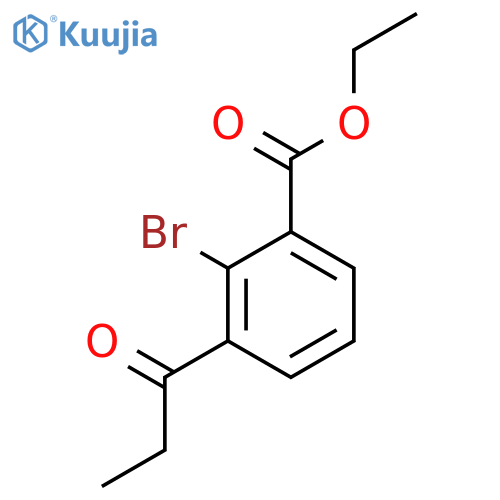 Ethyl 2-bromo-3-propionylbenzoate structure