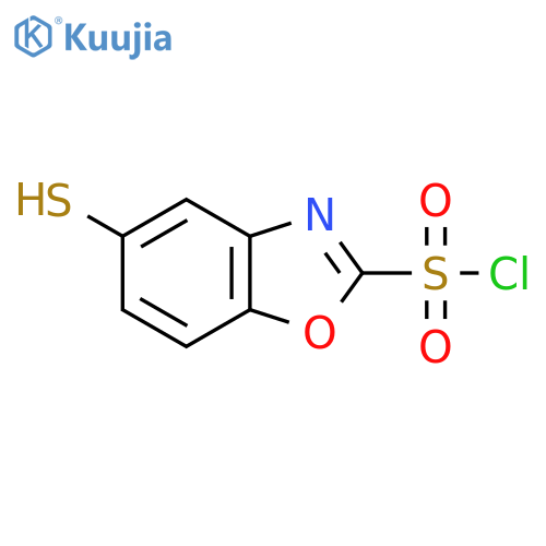 5-Mercaptobenzo[d]oxazole-2-sulfonyl chloride structure
