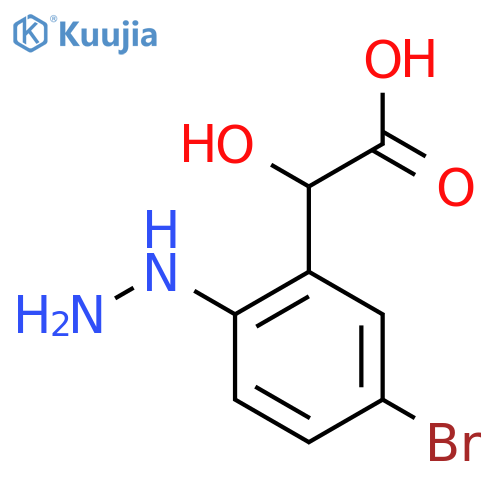 5-Bromo-2-hydrazinylmandelic acid structure