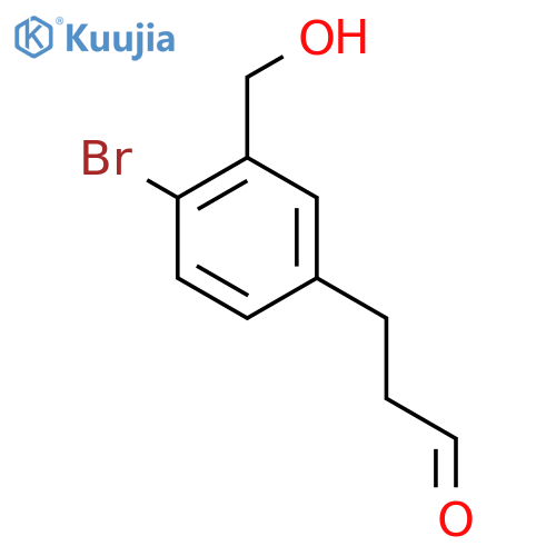 3-(4-Bromo-3-(hydroxymethyl)phenyl)propanal structure