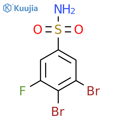 3,4-Dibromo-5-fluorobenzenesulfonamide structure