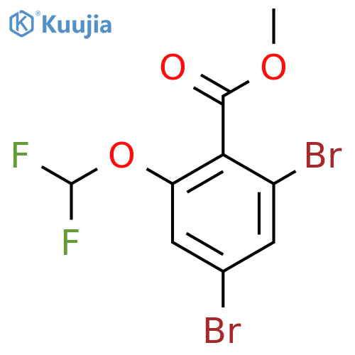 Methyl 2,4-dibromo-6-(difluoromethoxy)benzoate structure