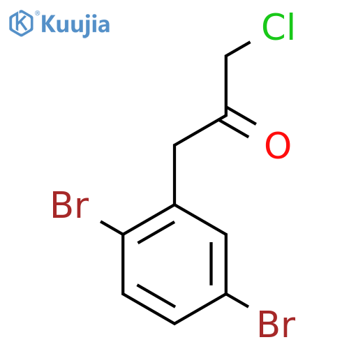 3-Chloro-1-(2,5-dibromophenyl)propan-2-one structure
