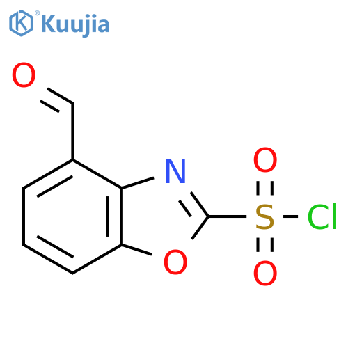 4-Formylbenzo[d]oxazole-2-sulfonyl chloride structure