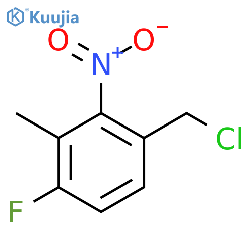 4-Fluoro-3-methyl-2-nitrobenzyl chloride structure