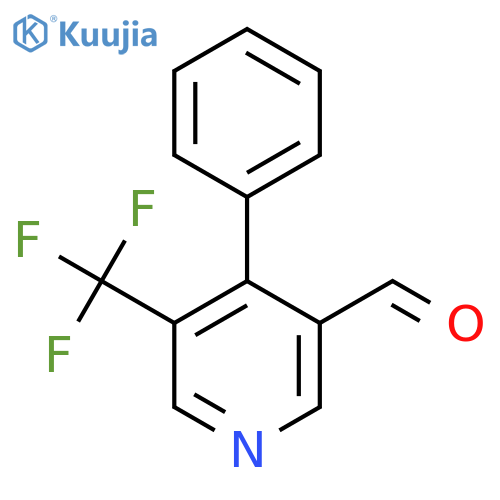 4-Phenyl-5-(trifluoromethyl)nicotinaldehyde structure