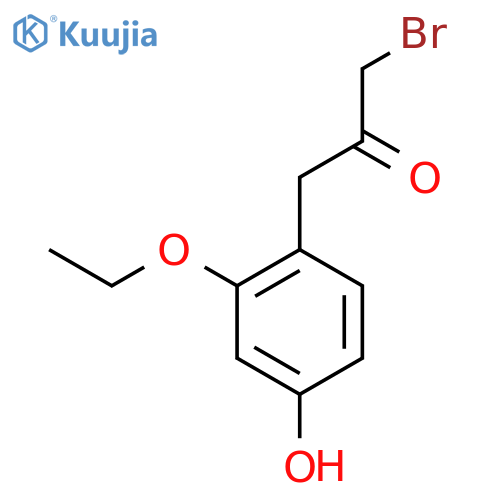 1-Bromo-3-(2-ethoxy-4-hydroxyphenyl)propan-2-one structure