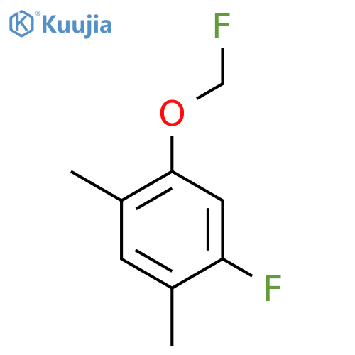 1,5-Dimethyl-2-fluoro-4-(fluoromethoxy)benzene structure