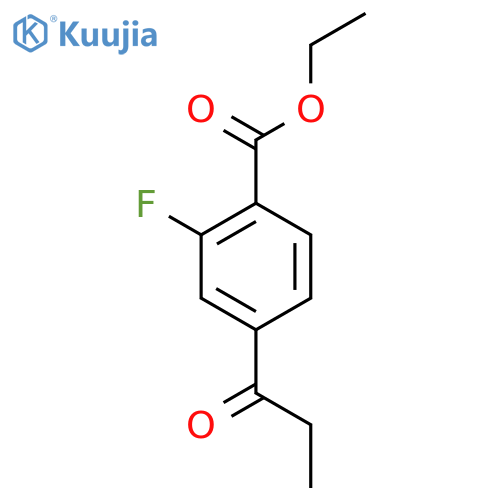 Ethyl 2-fluoro-4-propionylbenzoate structure