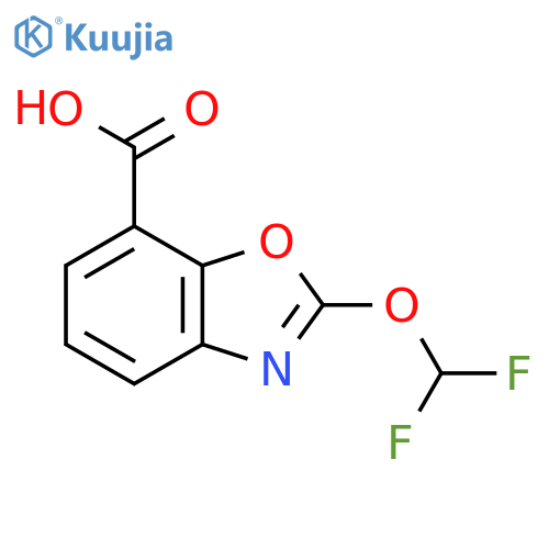 2-(Difluoromethoxy)benzo[d]oxazole-7-carboxylic acid structure