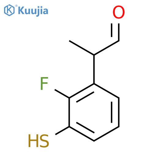 2-Fluoro-3-mercaptophenylpropanal structure
