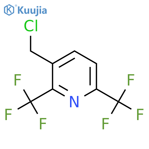 2,6-Bis(trifluoromethyl)-3-(chloromethyl)pyridine structure