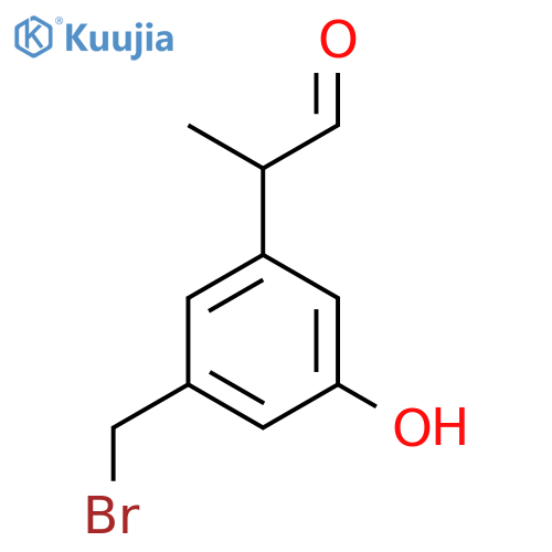 3-(Bromomethyl)-5-hydroxyphenylpropanal structure