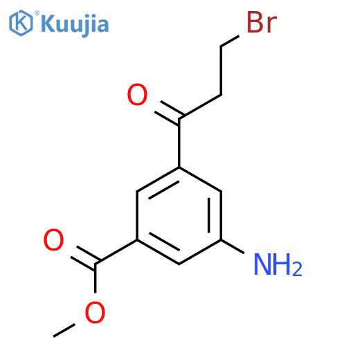 Methyl 3-amino-5-(3-bromopropanoyl)benzoate structure