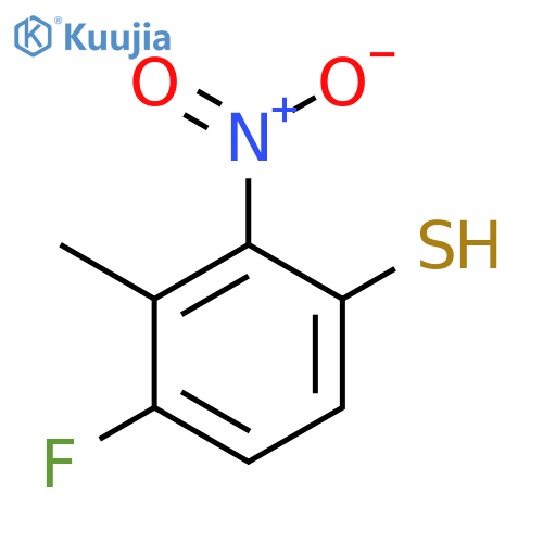 4-Fluoro-3-methyl-2-nitrothiophenol structure