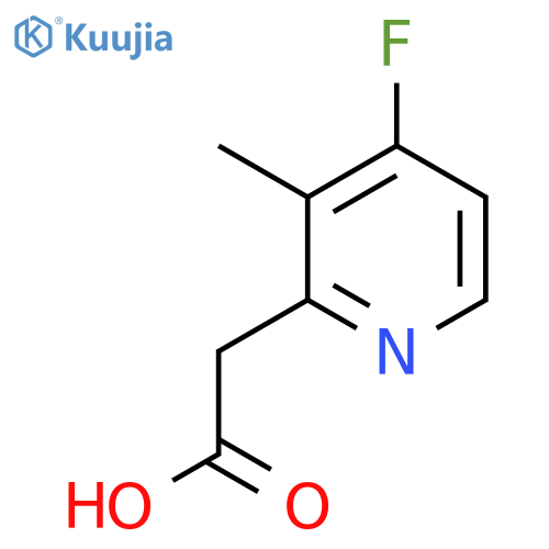 4-Fluoro-3-methylpyridine-2-acetic acid structure