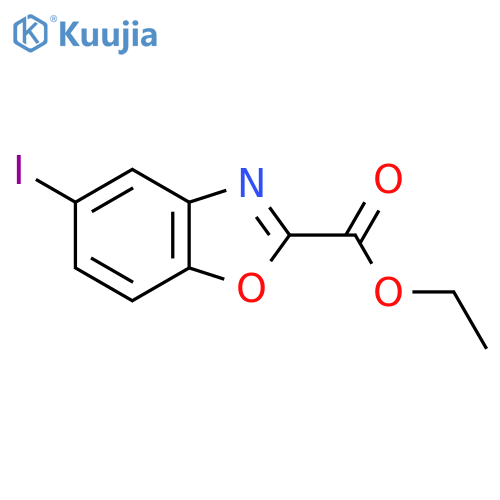 Ethyl 5-iodobenzo[d]oxazole-2-carboxylate structure