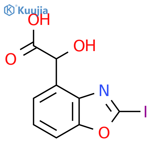 2-Hydroxy-2-(2-iodobenzo[d]oxazol-4-yl)acetic acid structure