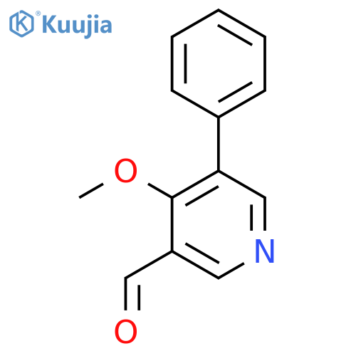 4-Methoxy-5-phenylnicotinaldehyde structure
